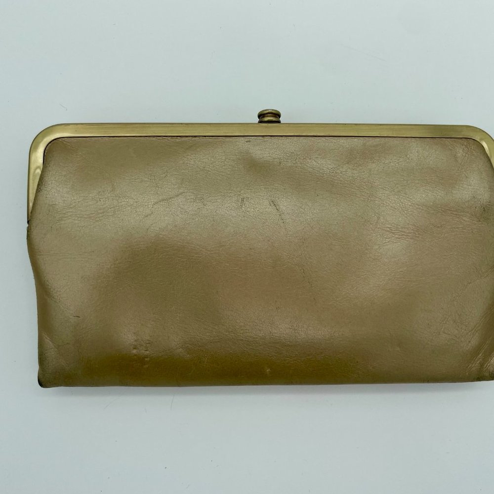 Lauren Clutch-Wallet Metallic Gold
